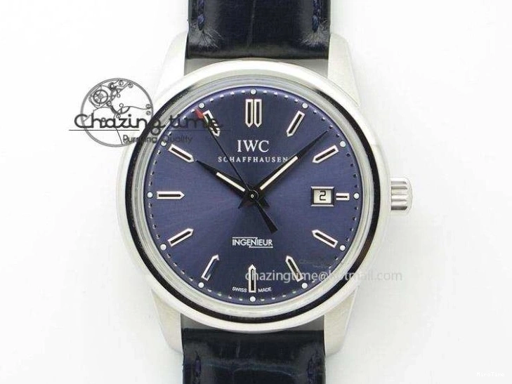 MIROTIME 0131 UrbanStyle Mark XVIII IW327012 SS M+F 1:1 Best Edition White Dial on Black Leather Strap A 7054